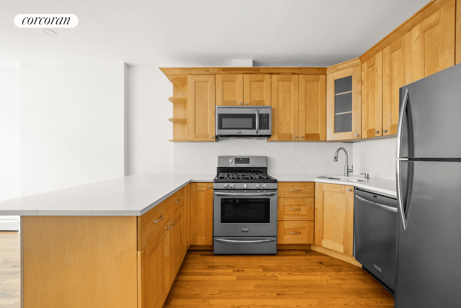 This masterfully renovated, spacious, three bedroom apartment is located in beautiful South Slope, just blocks from the subway at 9th Street and 7th Avenue.