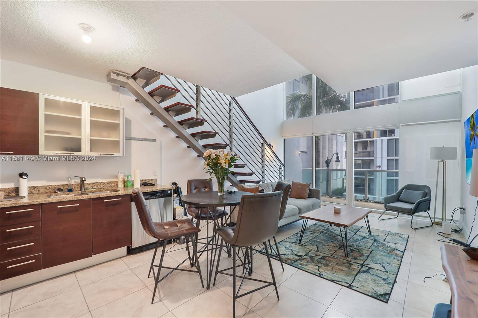 Beautiful chic bi level loft in the heart of Brickell !