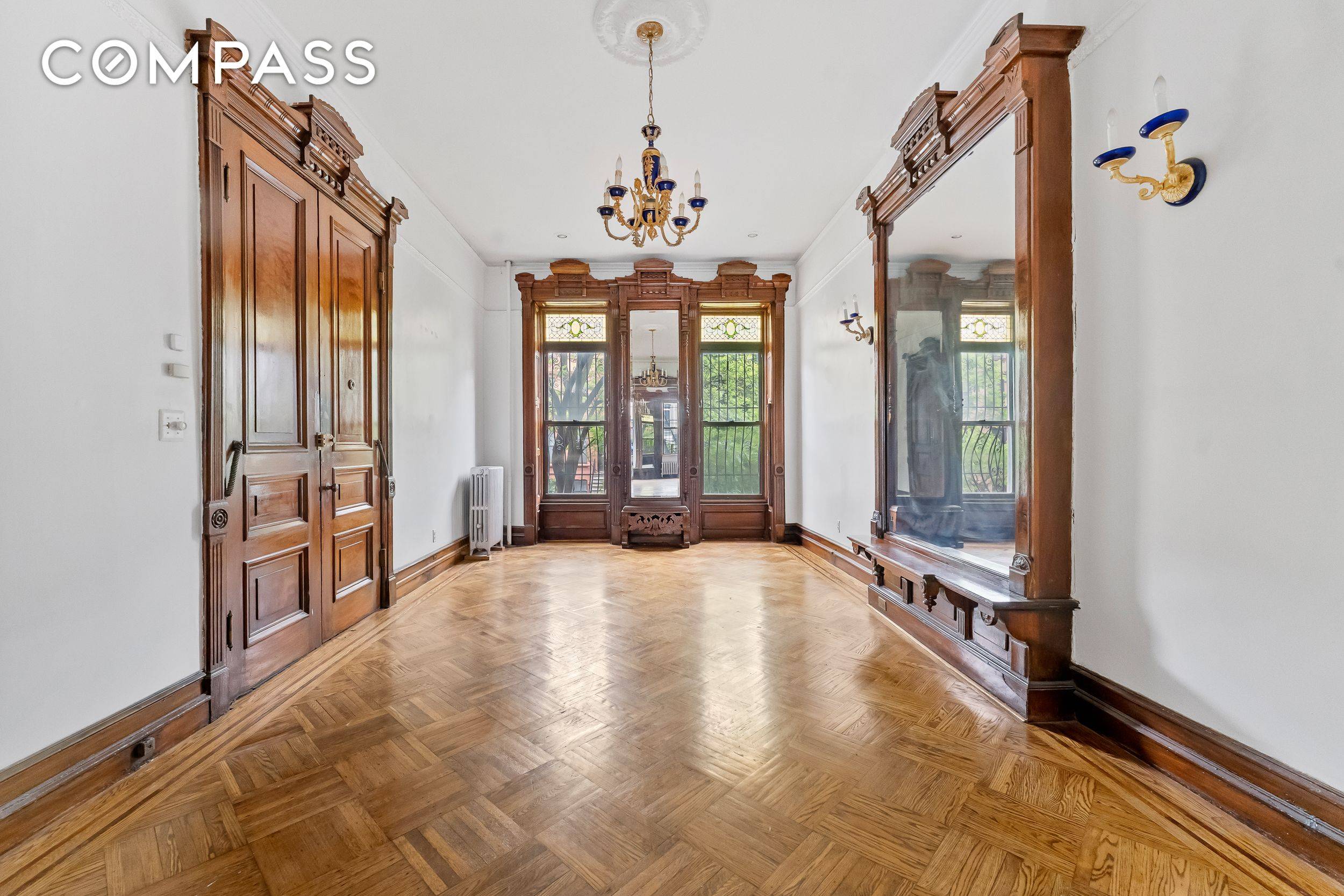 Welcome to 430 Greene Avenue, a stunning garden and parlor level duplex that perfectly blends original brownstone charm with modern upgrades in the heart of historic Bedford Stuyvesant.