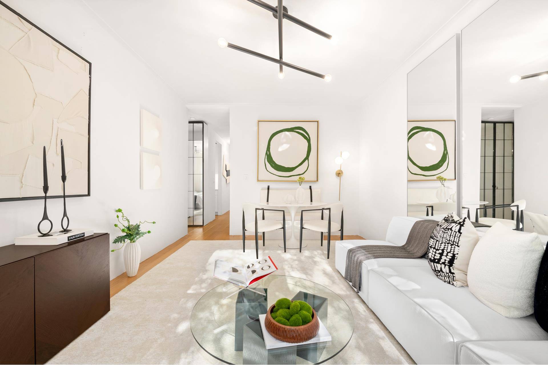 Beautifully Renovated Prewar 2 Bedroom in East Village Art Deco Building Awash in sunlight, this elegant south west corner prewar 2 Bedroom 1 Bath with 9 ft.