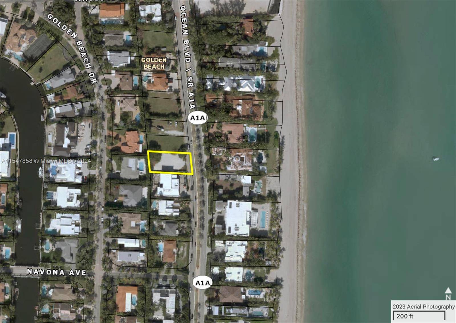 Here is your opportunity to build your custom home in the prestigious town of Golden Beach.