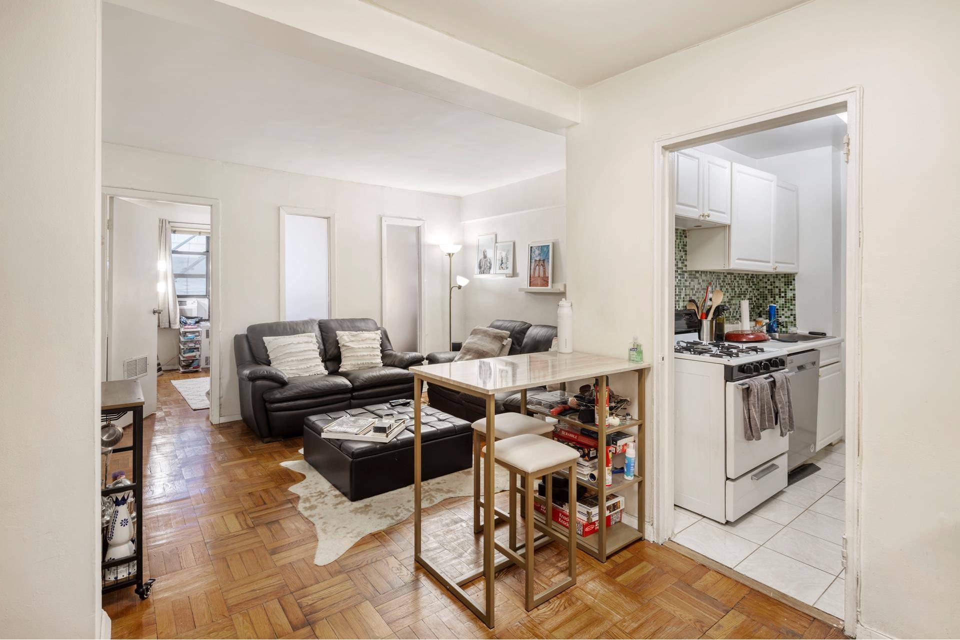 Spacious, already converted 2BR for rent in 24 hour doorman building !
