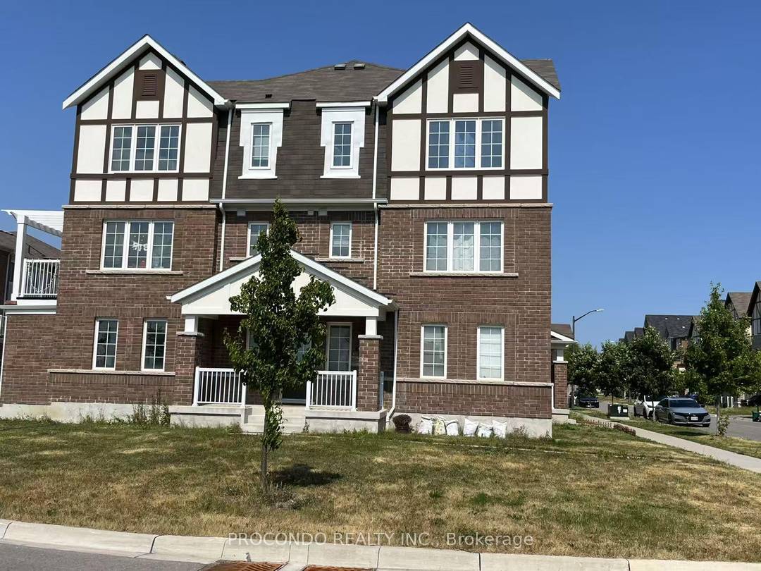 A Brand New Corner Bright Townhouse, Likes a Semi Detached, Located In A Convenient Area In Whitby.