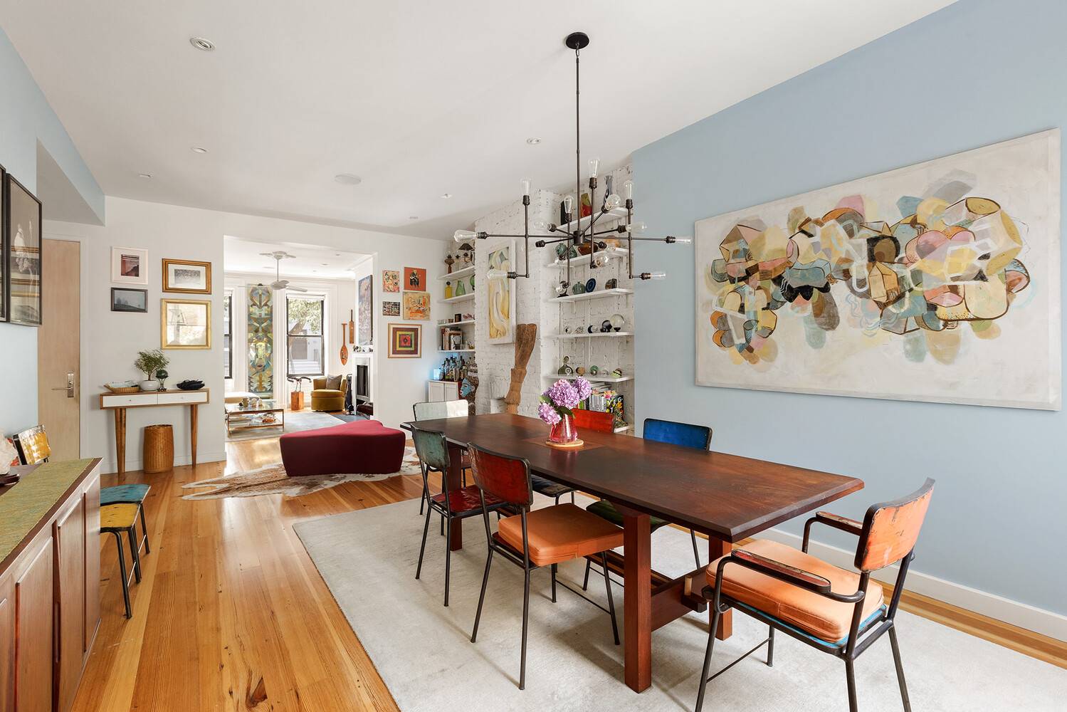 This appr. 2, 200 square foot Clinton Hill duplex, gut renovated in 2016, blends modern design with an effortless indoor outdoor lifestyle.