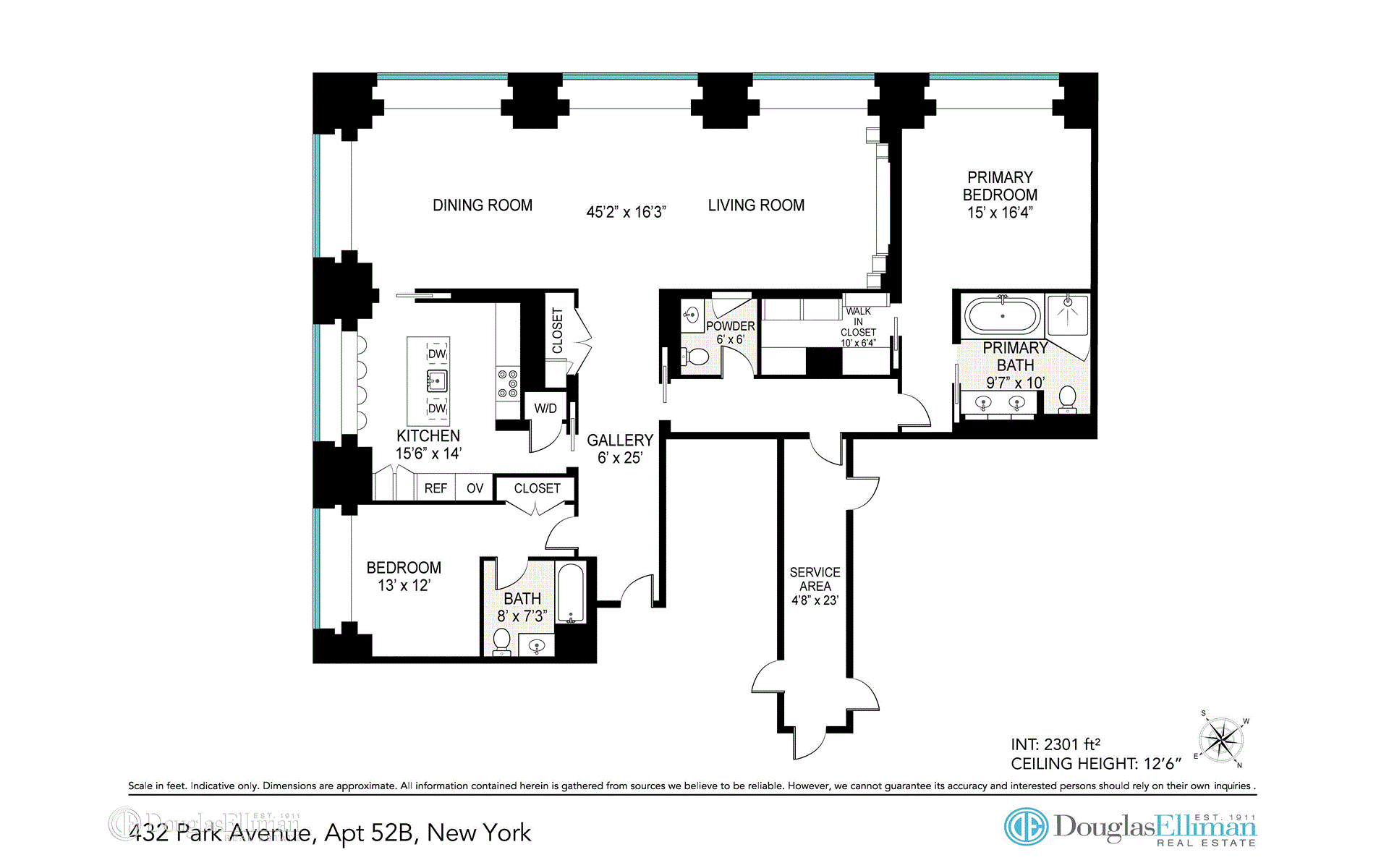 No expense has been spared in the design of apartment 52B at 432 Park Avenue.