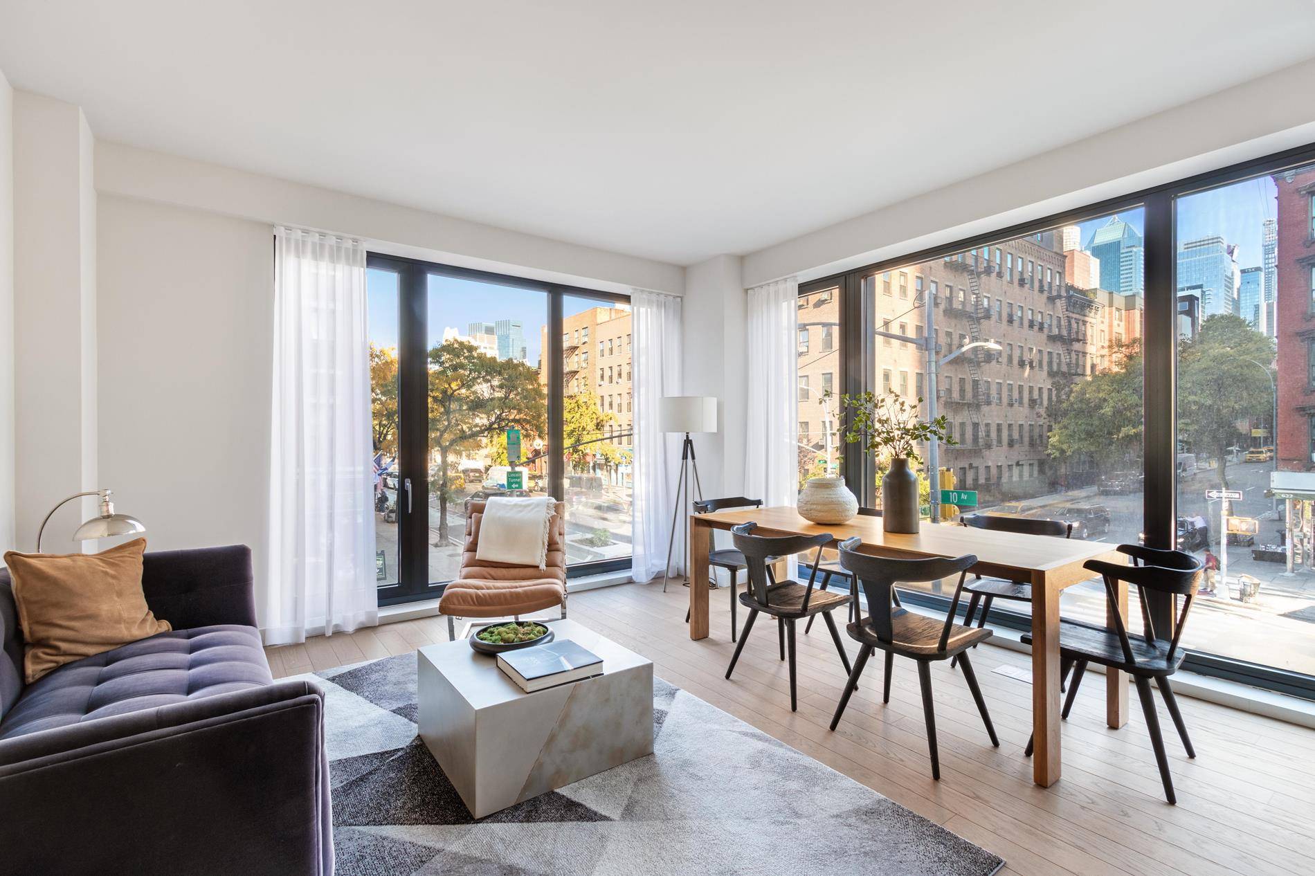 Luxury Living Redefined at Bloom on Forty FifthStep into this stunning corner unit two bedroom, two bathroom residence, where elegance meets functionality in the heart of Midtown West.