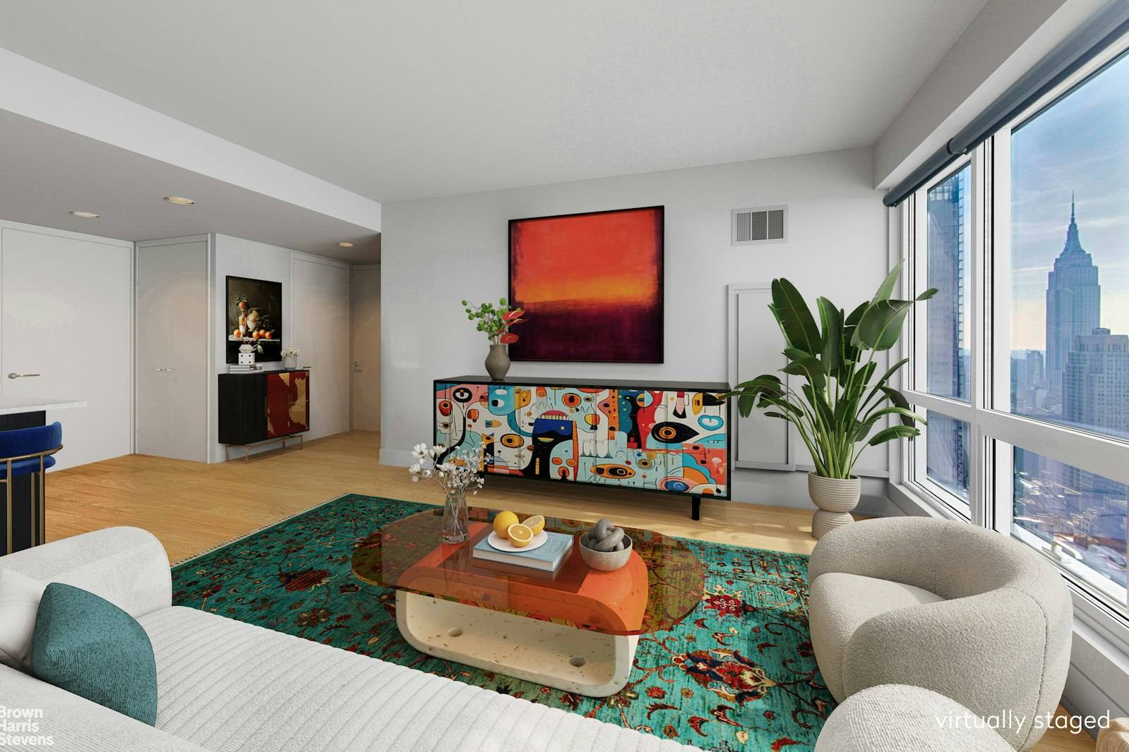 High floor one bedroom with stunning South facing views.