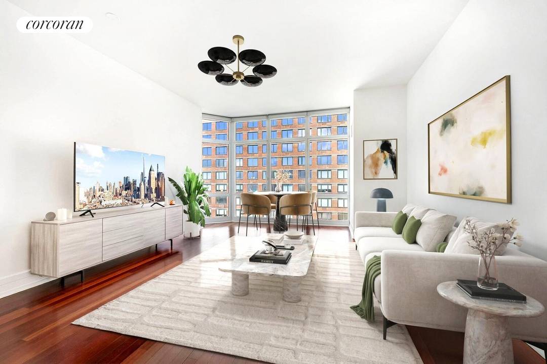 Experience a fantastic opportunity to reside at the famous high rise, a known filming location for The Wolf of Wall Street, Gossip Girl, Blue Bloods, and Curb Your Enthusiasm.