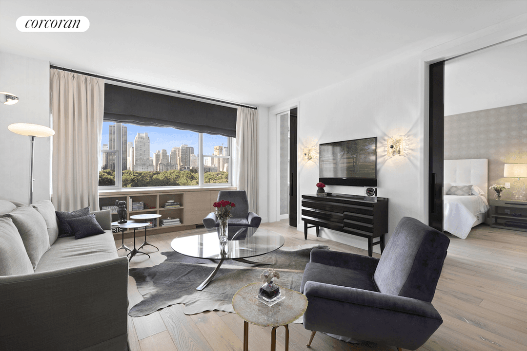 Welcome to Residence 9B at The Parc V, an exquisite one bedroom, two bathroom home in a prestigious white glove cooperative at 785 Fifth Avenue.