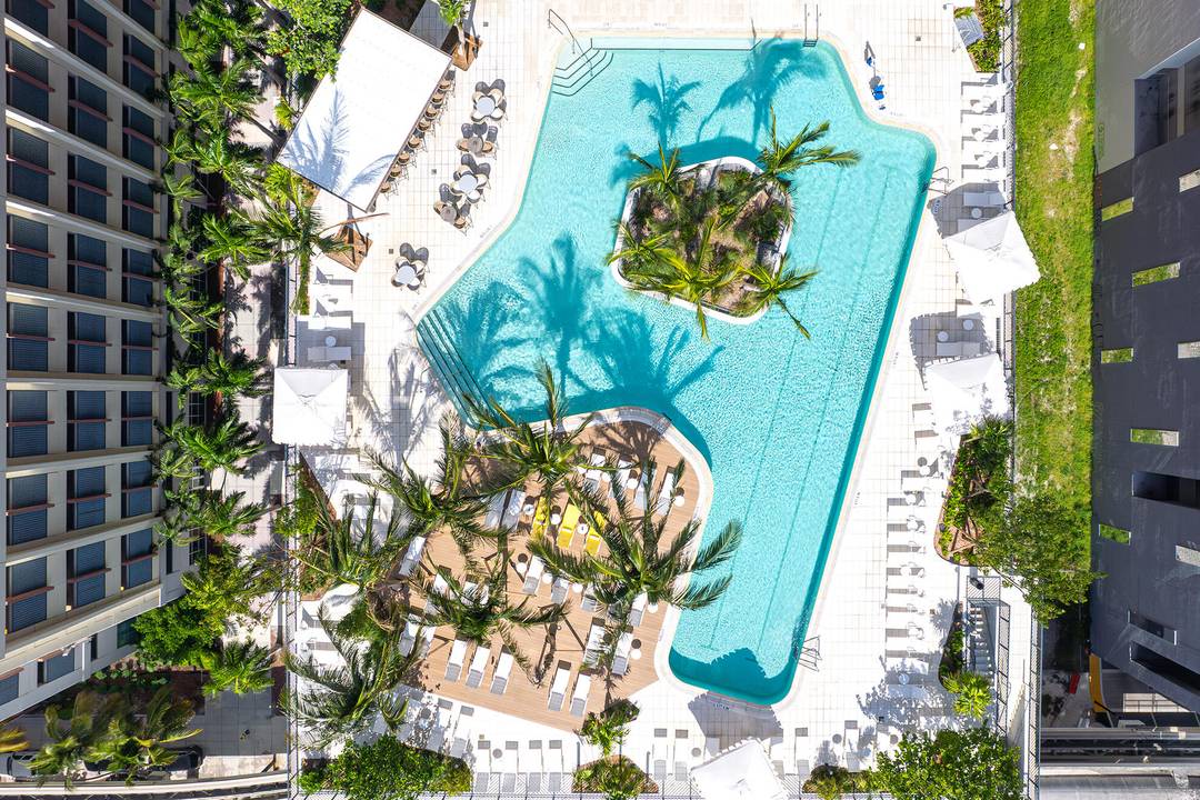 Step into elevated elegance with this impeccably furnished 2 bedroom, 2 bath end unit residence, perched on the 39th floor of the exclusive Gale Hotel Residences in Downtown Miami.