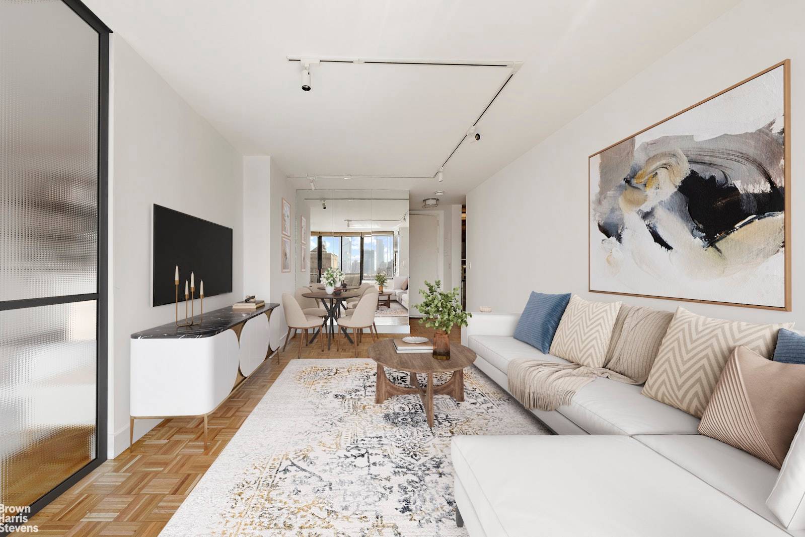 Lovely 1BR 1. 5 Bath with balcony at The Alfred, a prime condo in Lincoln Square.