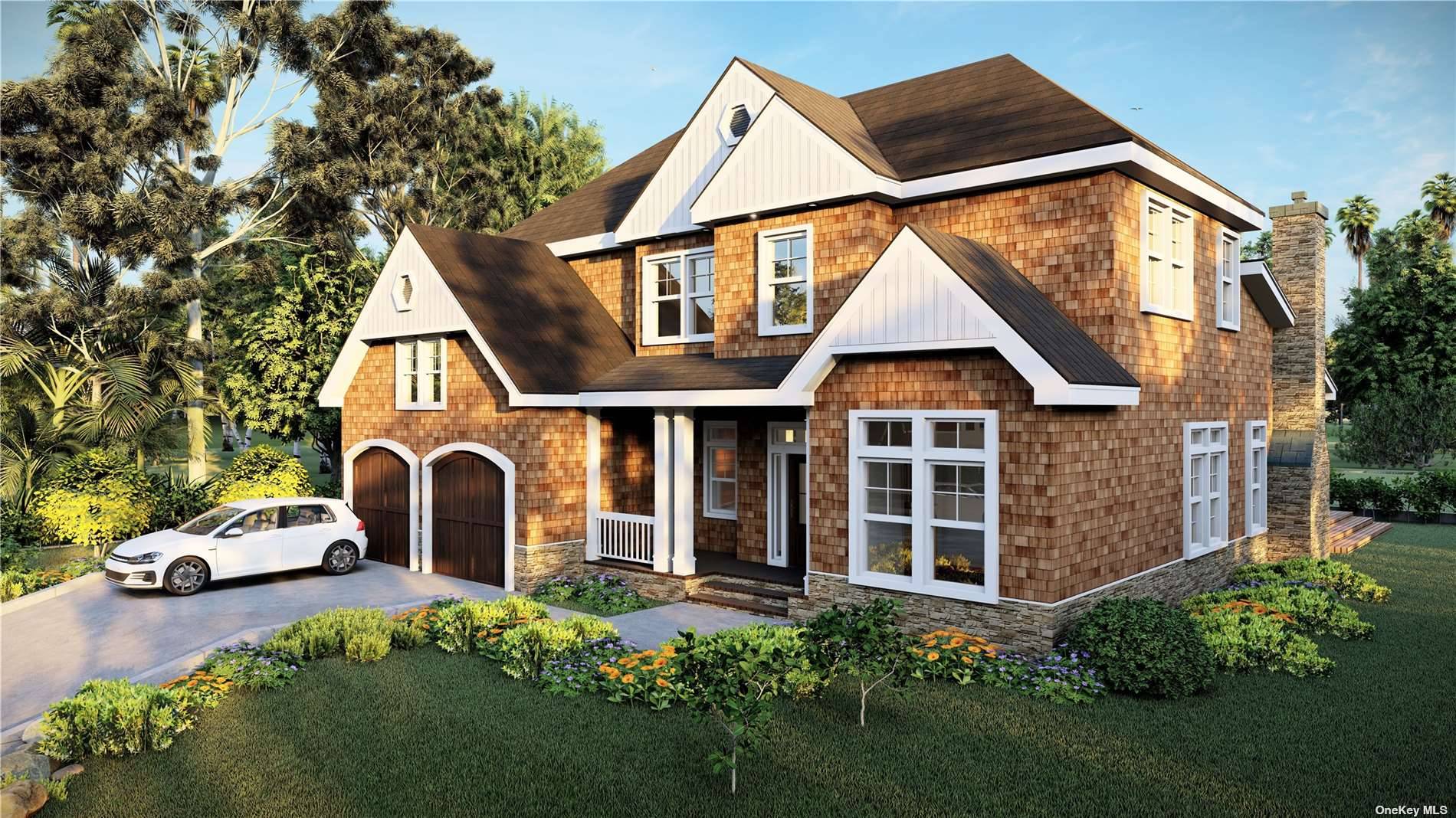 Brand New Home ! Privately sited on shy acre Open concept floor plan living room with fireplace, spacious kitchen with quartz counter tops, featuring large center island with seats four ...