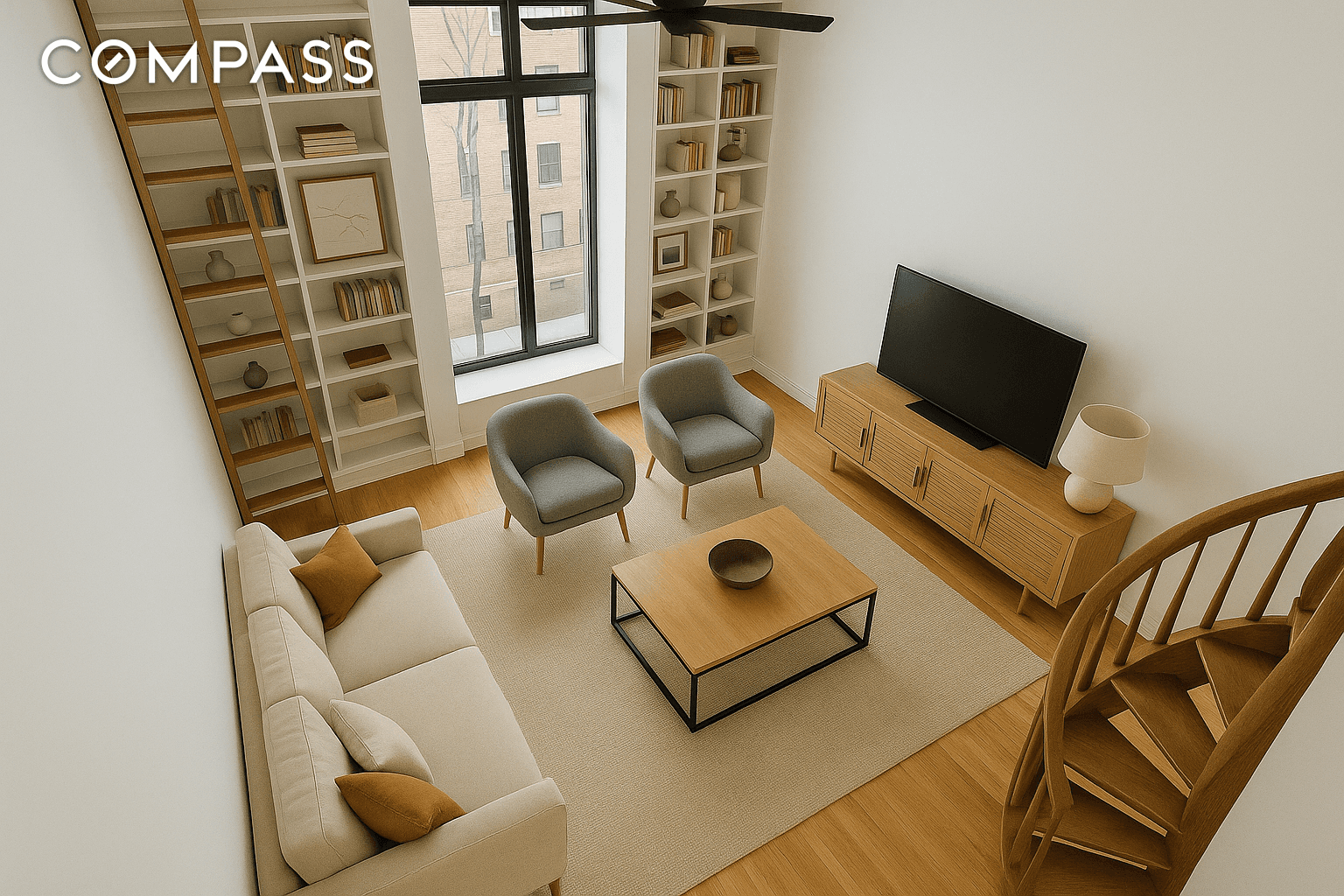 This 1 bedroom, 1 bathroom loft at 250 Mercer Street exudes charm and character in every corner.
