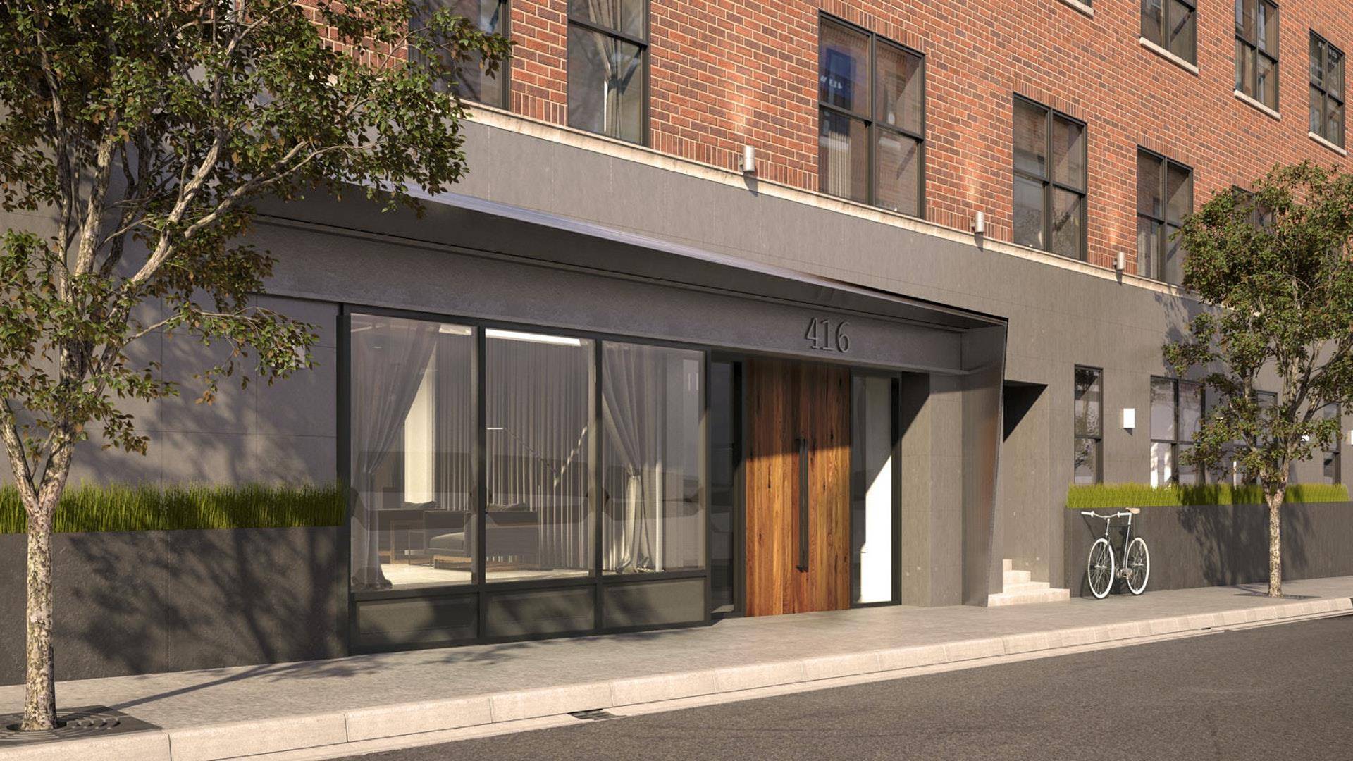 Sprawling duplex with two private outdoor patios.