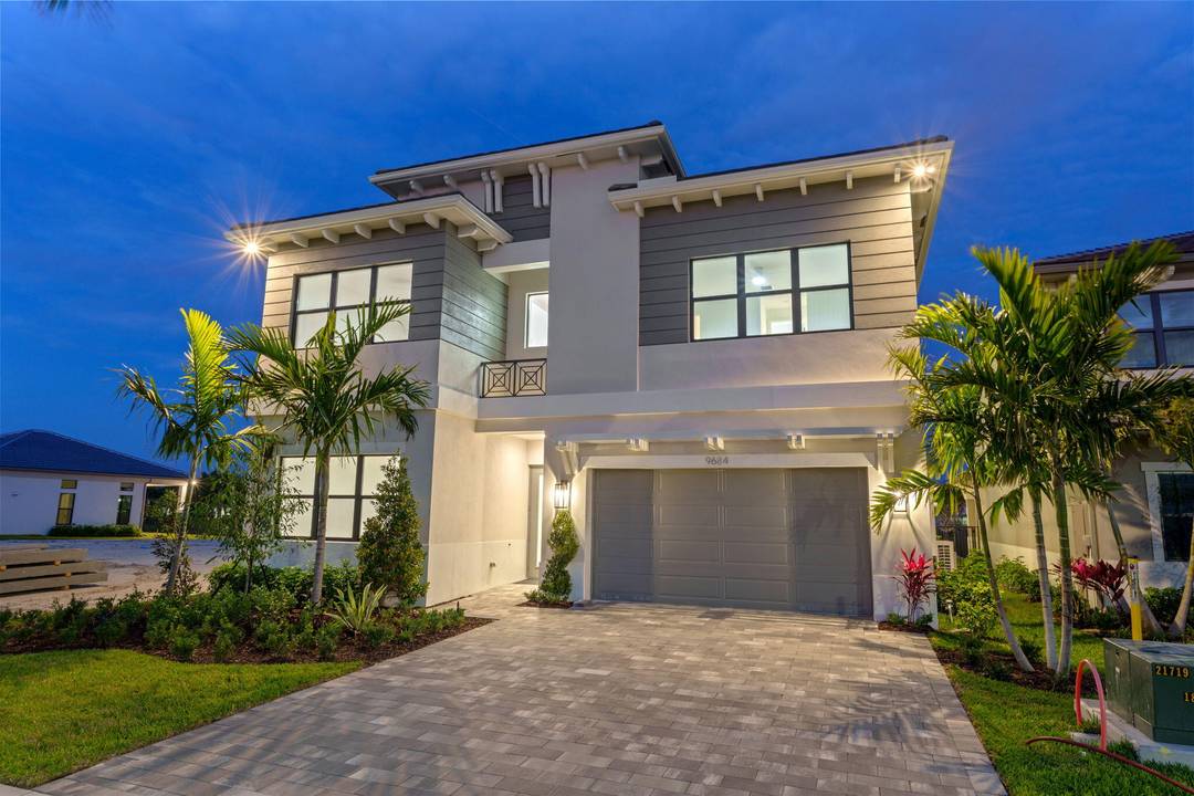 Welcome to 9684 Grey Flock Drive, a brand new construction striking modern unfurnished white lakefront residence offering 4, 996 square feet of beautifully designed living space in the highly sought ...