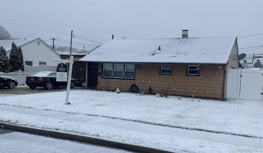 Spacious three bedroom home, one bath ranch in Bethpage.