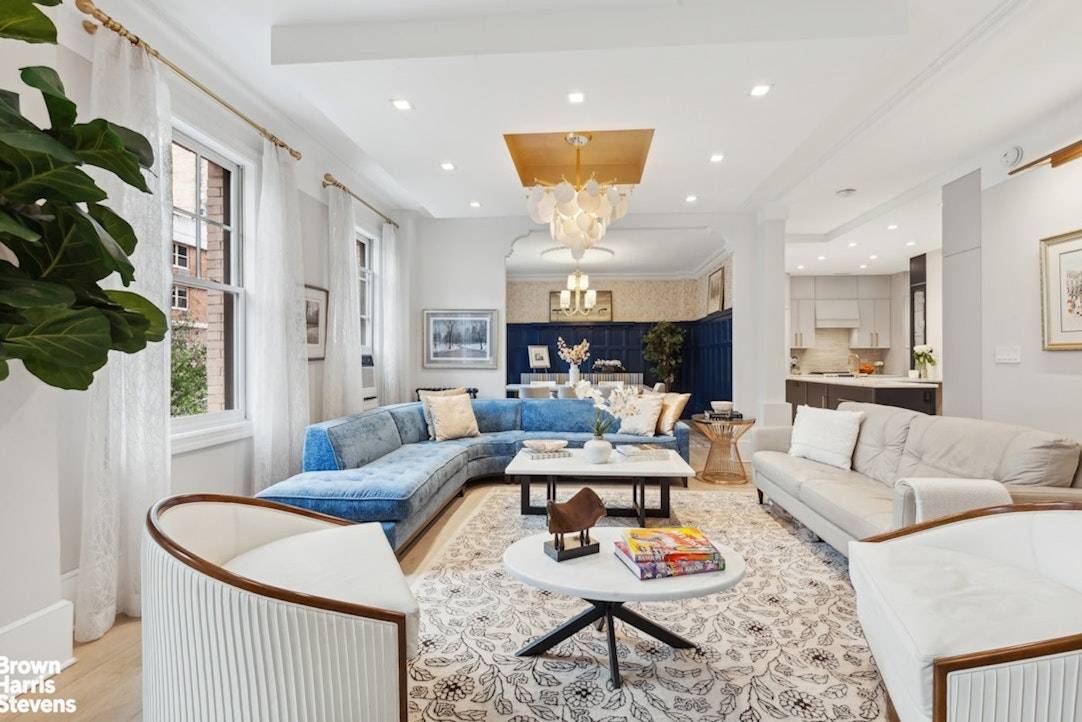 A truly exceptional opportunity awaits in this elegantly renovated 4 bedroom home office, 3 bathroom duplex co op, just half a block from Central Park.