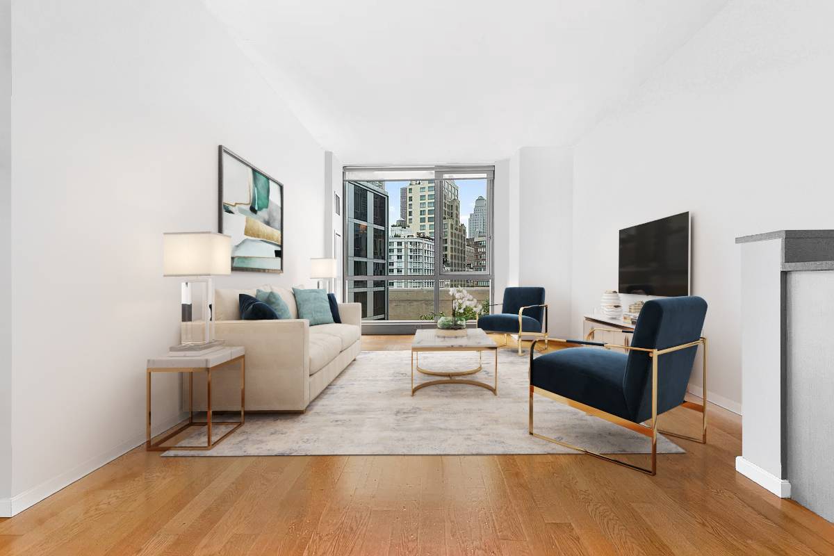 This spacious designer home is located in 200 Chambers, Tribeca's premier luxury full service building.