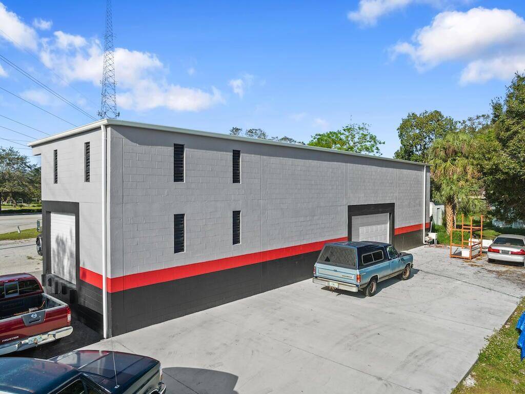 Okeechobee Road frontage, two loading receiving docks, open warehouse, office space with a c, 1 bedroom apartment on second floor.