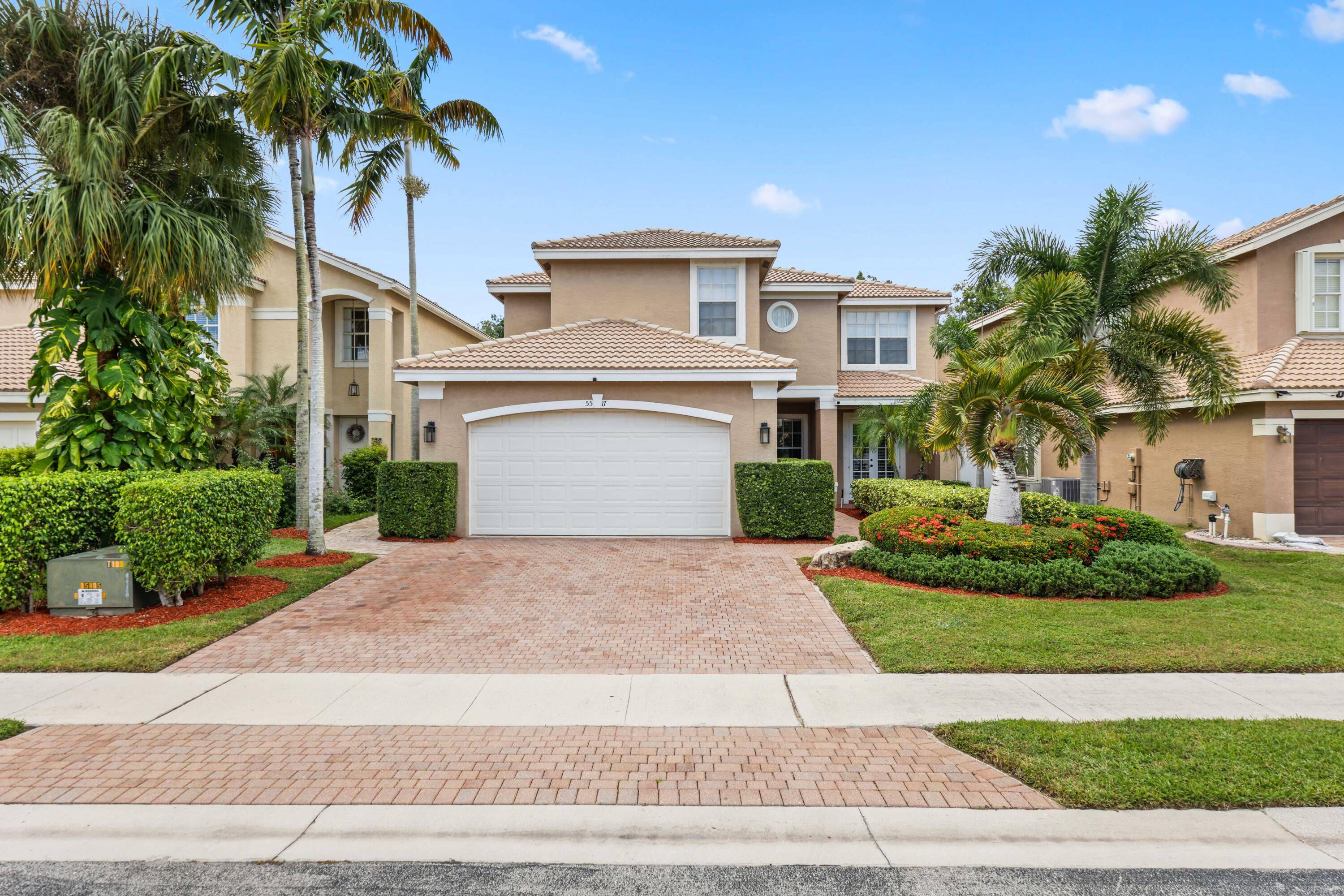 The backyard takes center stage in this stunning 6 bedroom pool home.