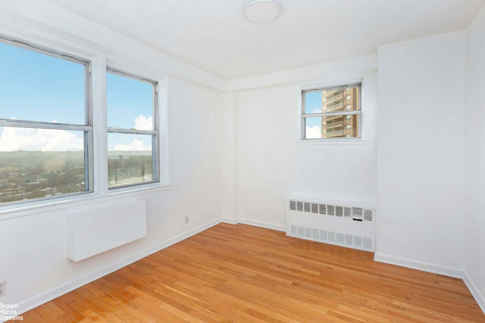 Welcome to your sunny, high floor 2 bedroom 1 bath with terrace in full service Skyview on the Hudson.