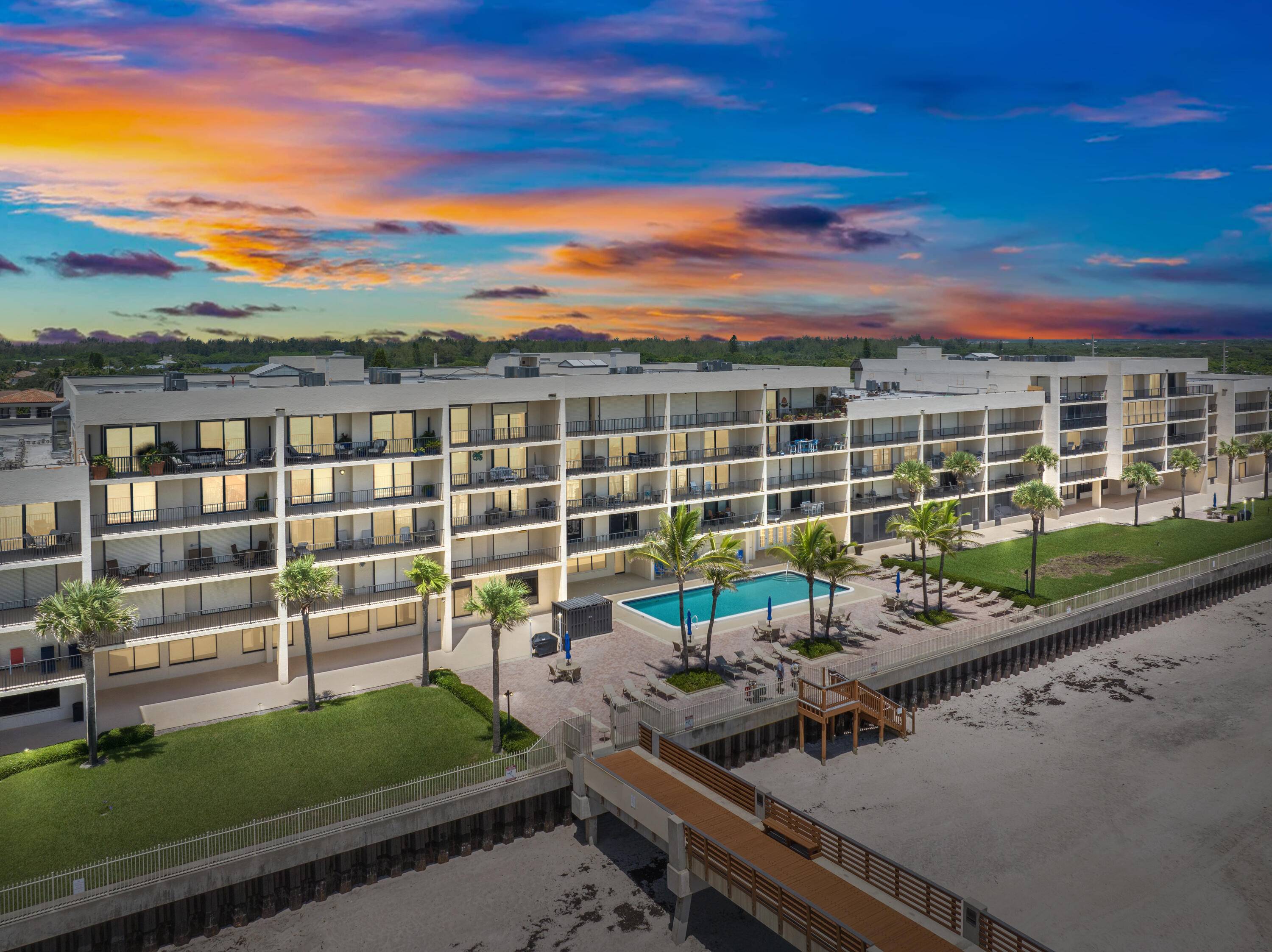 Experience coastal luxury at its finest in this stunning and spacious 4th floor oceanfront condo in the highly sought after Seaquay complex.