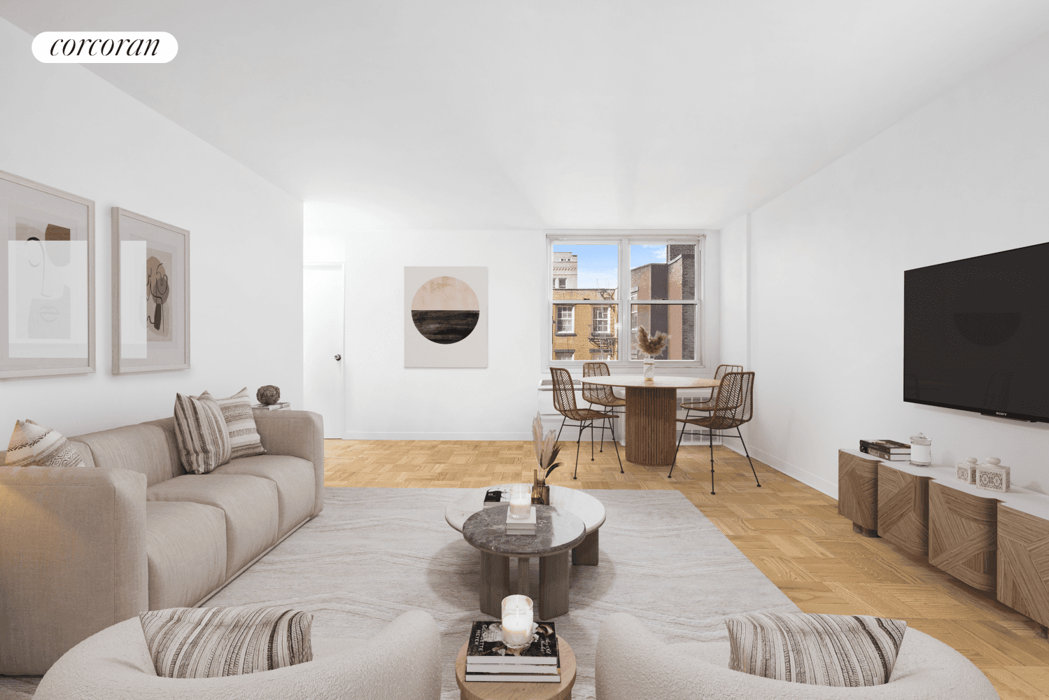 Welcome home to your pin drop quiet 1 bedroom with charming tree lined views of West Village townhouses.