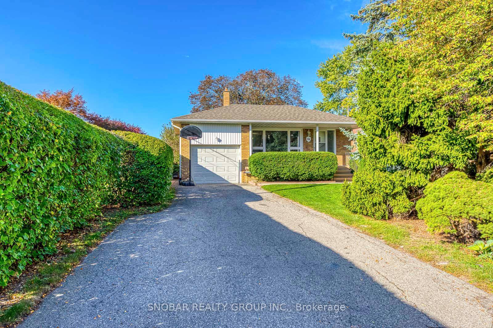Rarely available renovated 4 bedroom backsplit with a family room with walkout to an unbelievable 46x186ft lot.
