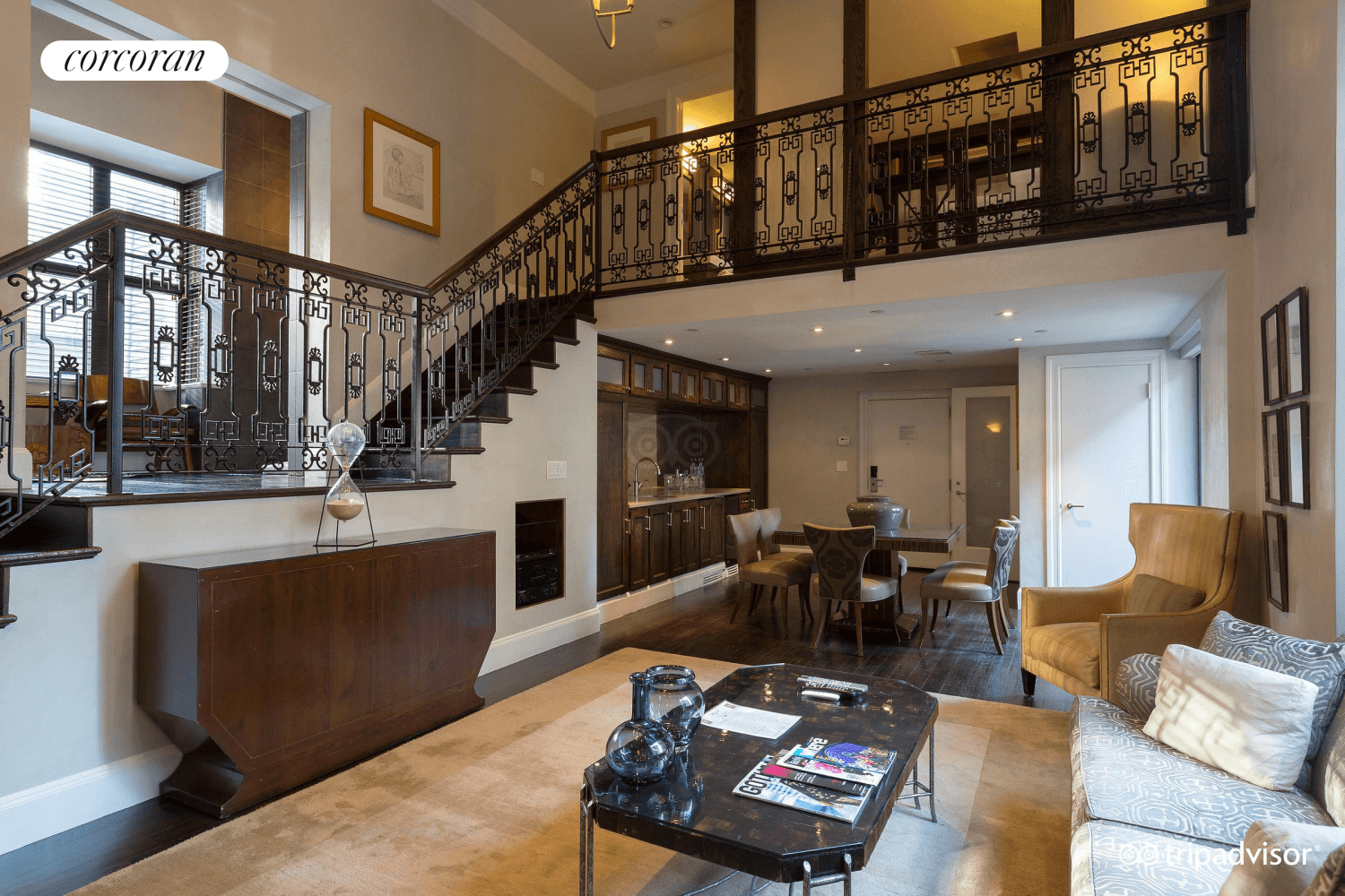 Discover luxurious living in this furnished duplex penthouse just off Fifth Avenue.