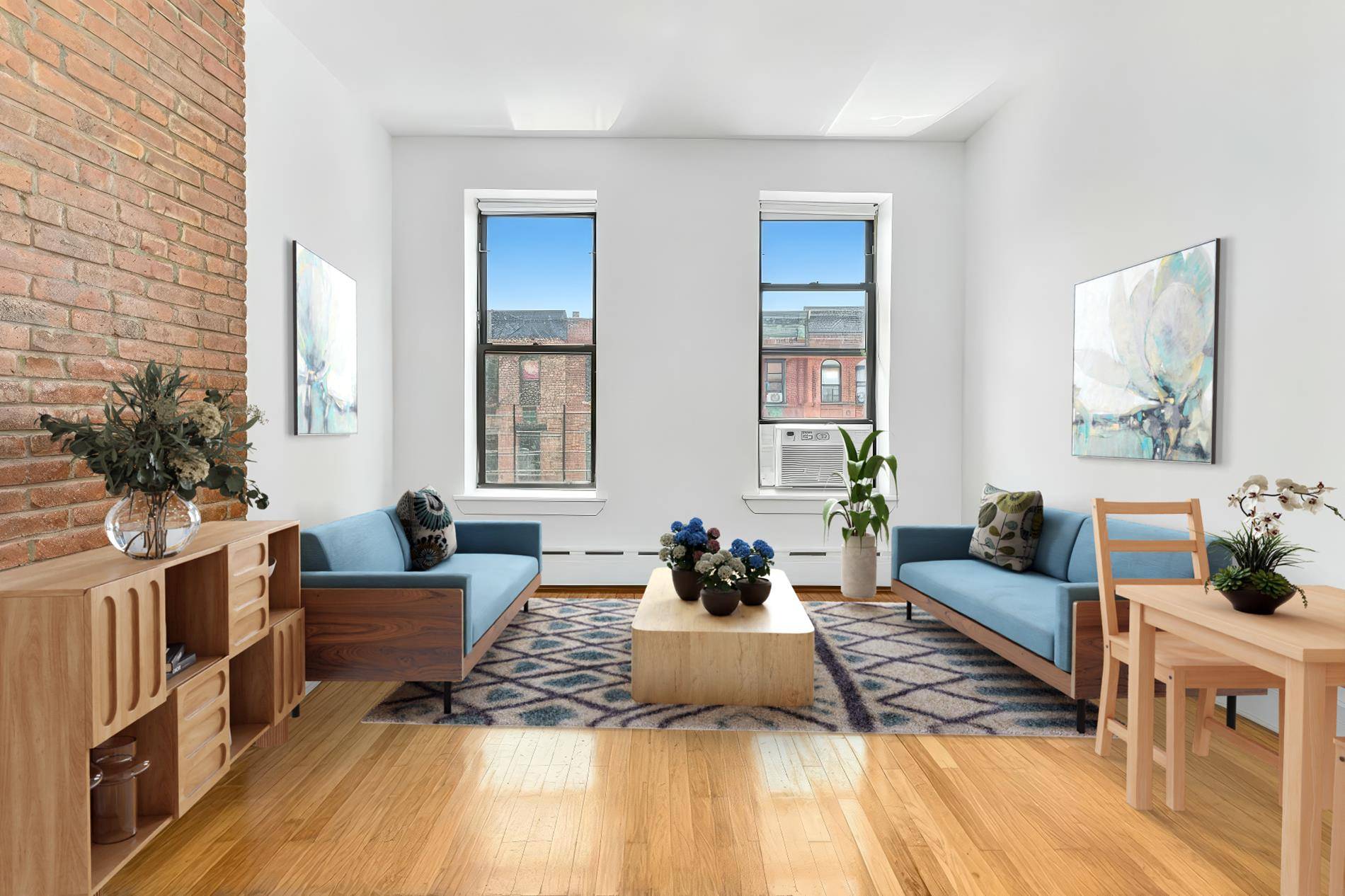 161 West 133rd Street provides a rare opportunity to own a two bedroom home embodied with circa 1910 architecture and twelve windows.