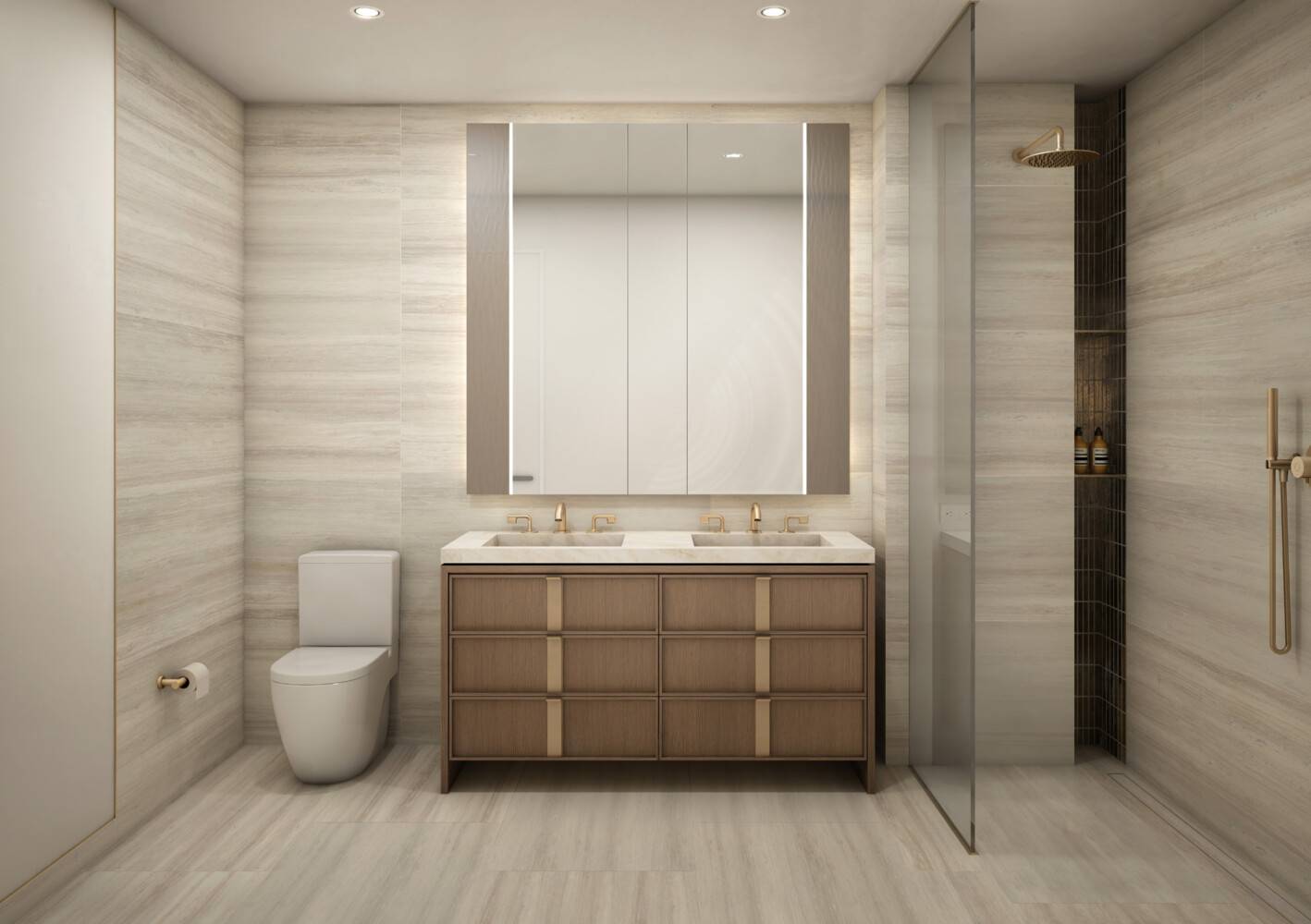 Residence 505 is a thoughtfully composed 666 square foot one bedroom, one bath residence with a 77 square foot private terrace and southern exposures.