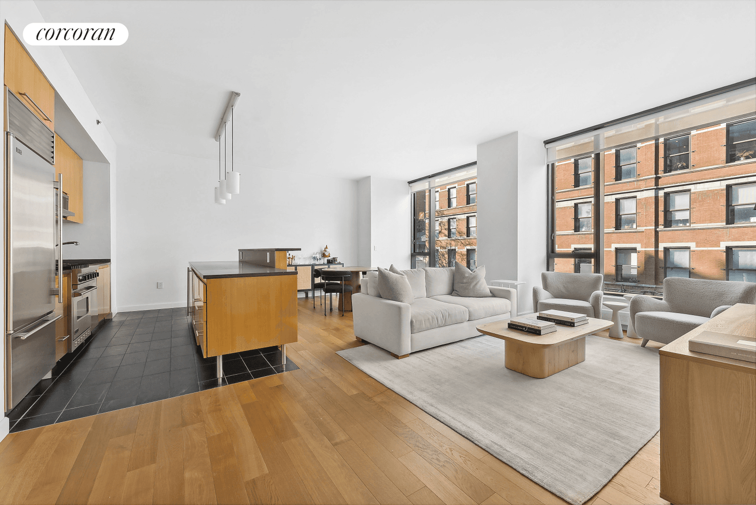 Luxurious and modern two 2 bedroom, two 2 bathroom home in the stunning 505 Greenwich Street, with floor to ceiling windows overlooking a beautiful tree lined exposure and classic New ...