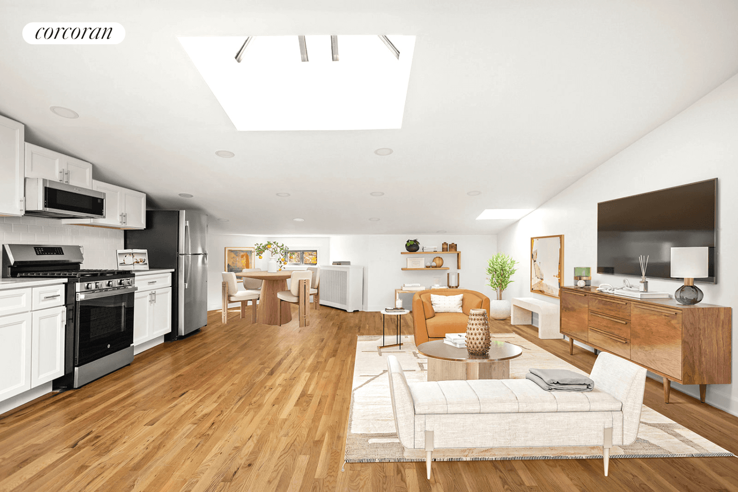 This newly renovated landmarked brownstone is located in the heart of North Slope on 8th Avenue and Berkeley.