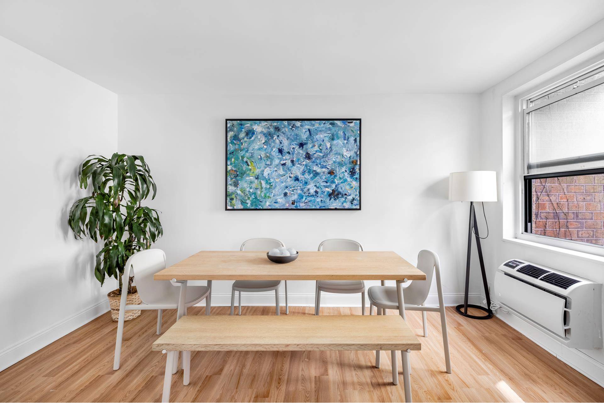 Welcome home to this private gem, spanning over 900 square feet atop the fifth floor of a boutique West Village co op at 708 Washington Street.