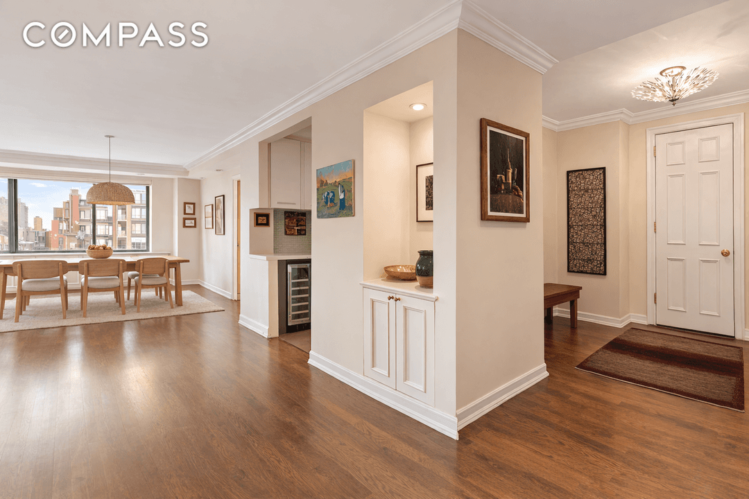 This high floor residence is currently configured as a three bedroom, two bath home and may be seamlessly combined with the adjoining one bedroom, one bath apartment to create a ...