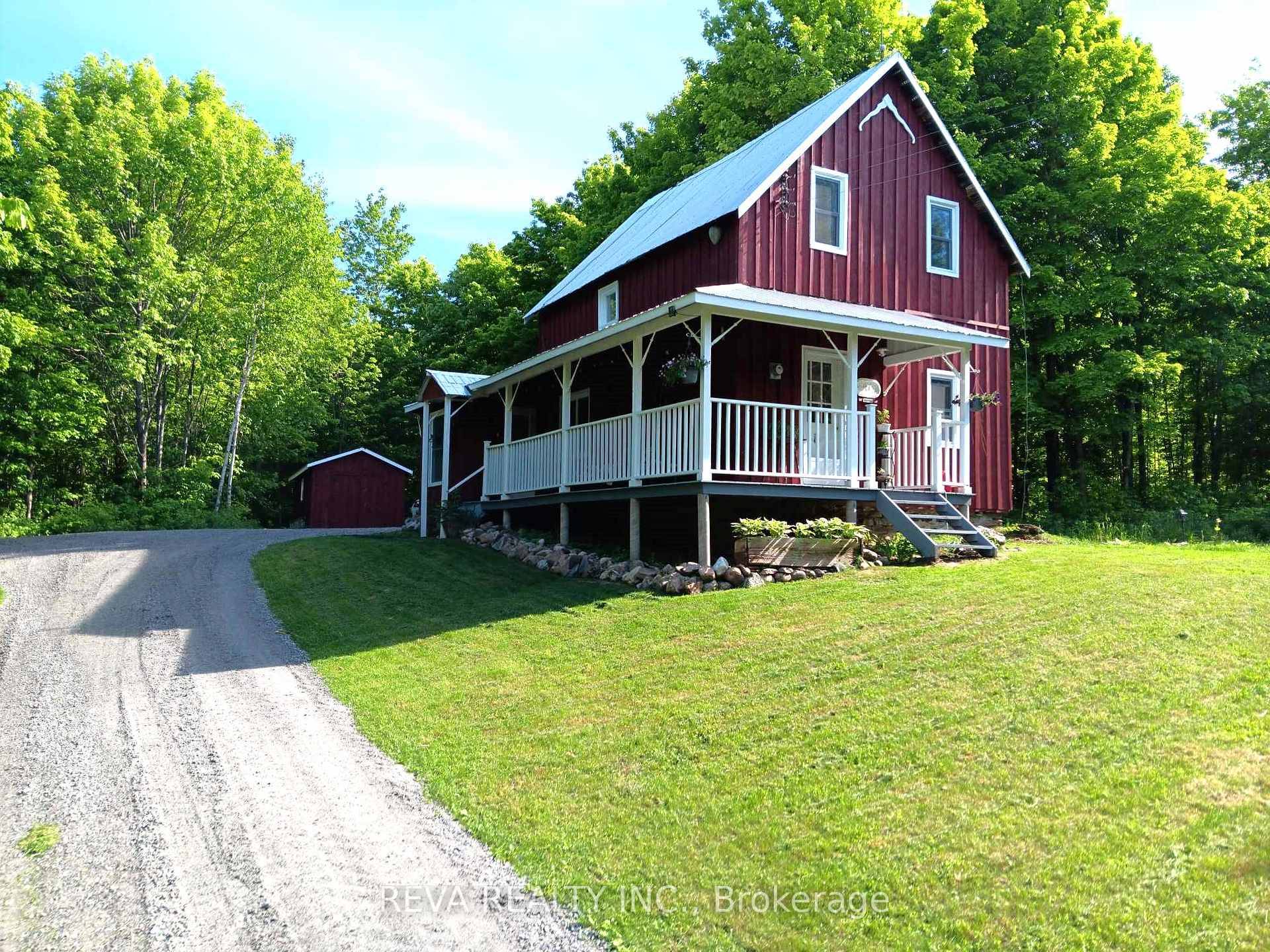 Five minutes from Maple leaf Ontario is a quaint 2 bedroom farmhouse built in 1917 on 6 wooded acres with ultimate privacy just waiting for a unique buyer, that longs ...
