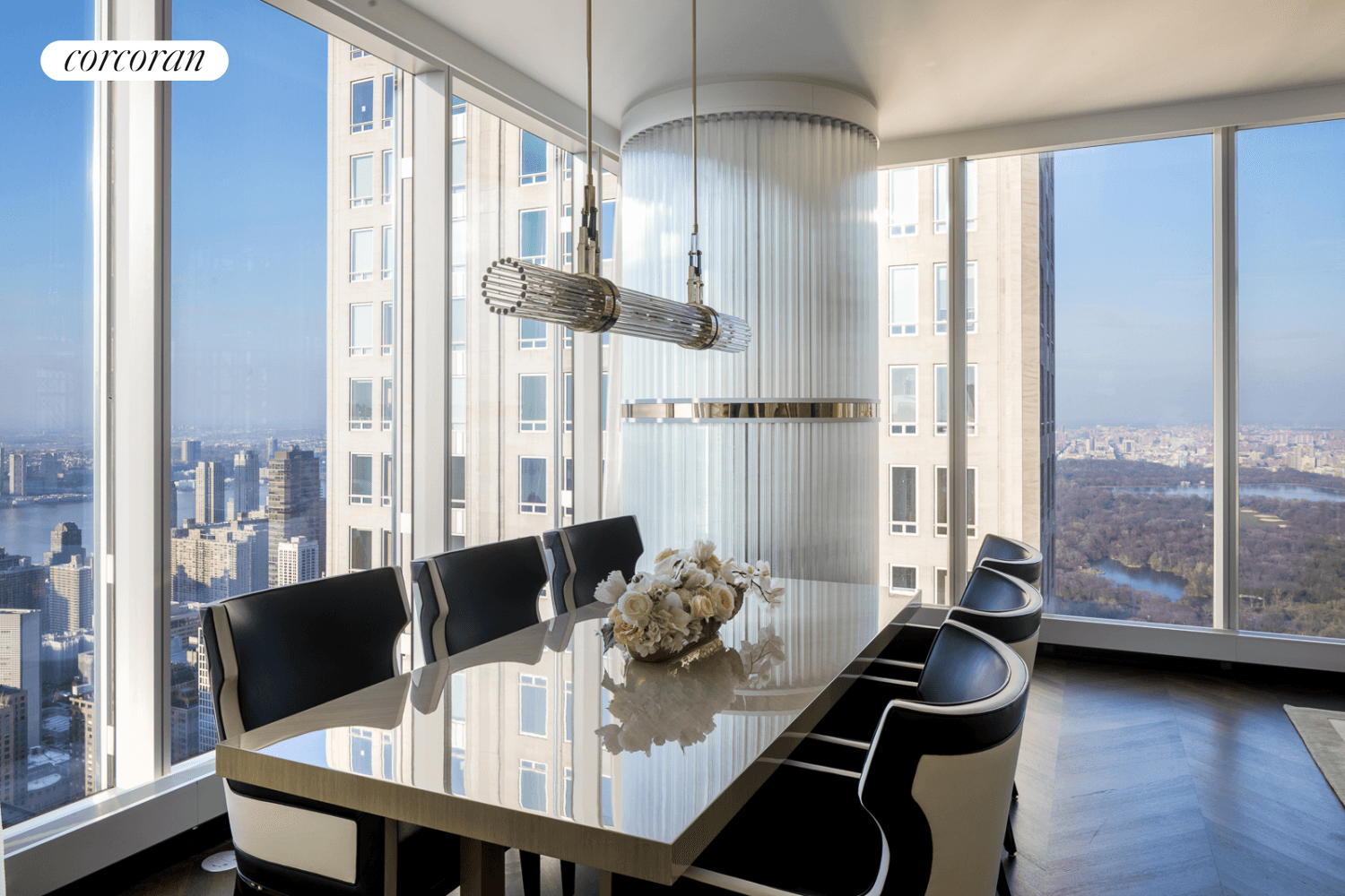 Reside over 550' above New York City in this residence at Central Park Tower.