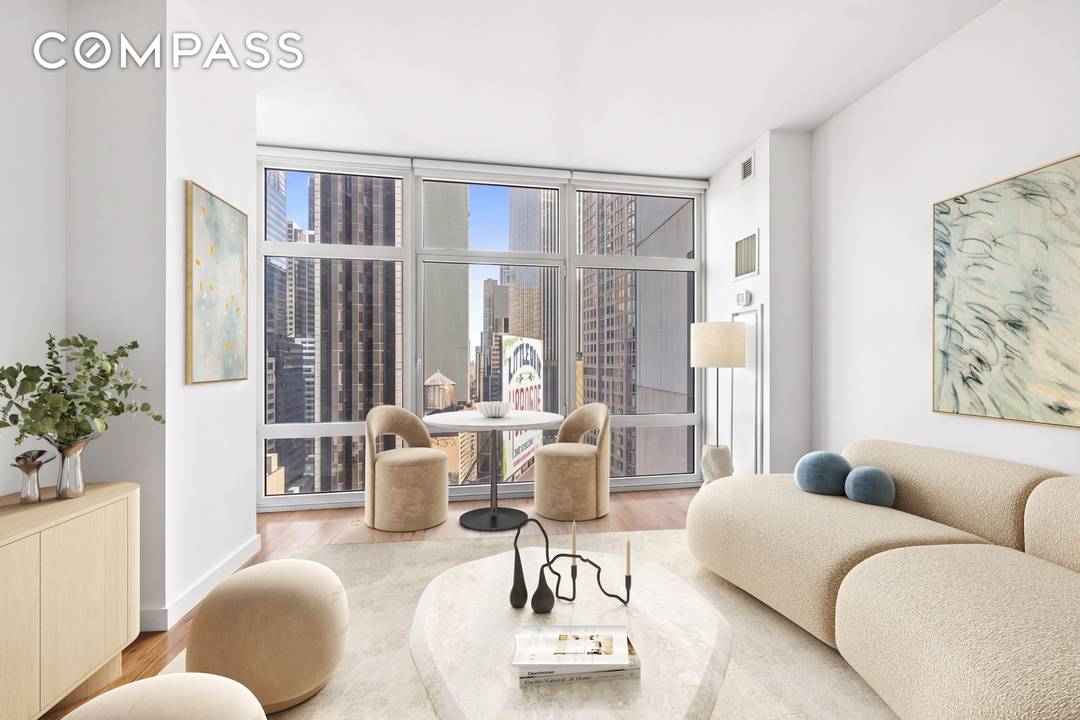 Residence 19F at 1600 Broadway Luxury Studio Condominium in Midtown Manhattan Positioned high above the energy of Times Square, Residence 19F at 1600 Broadway offers a refined and highly functional ...