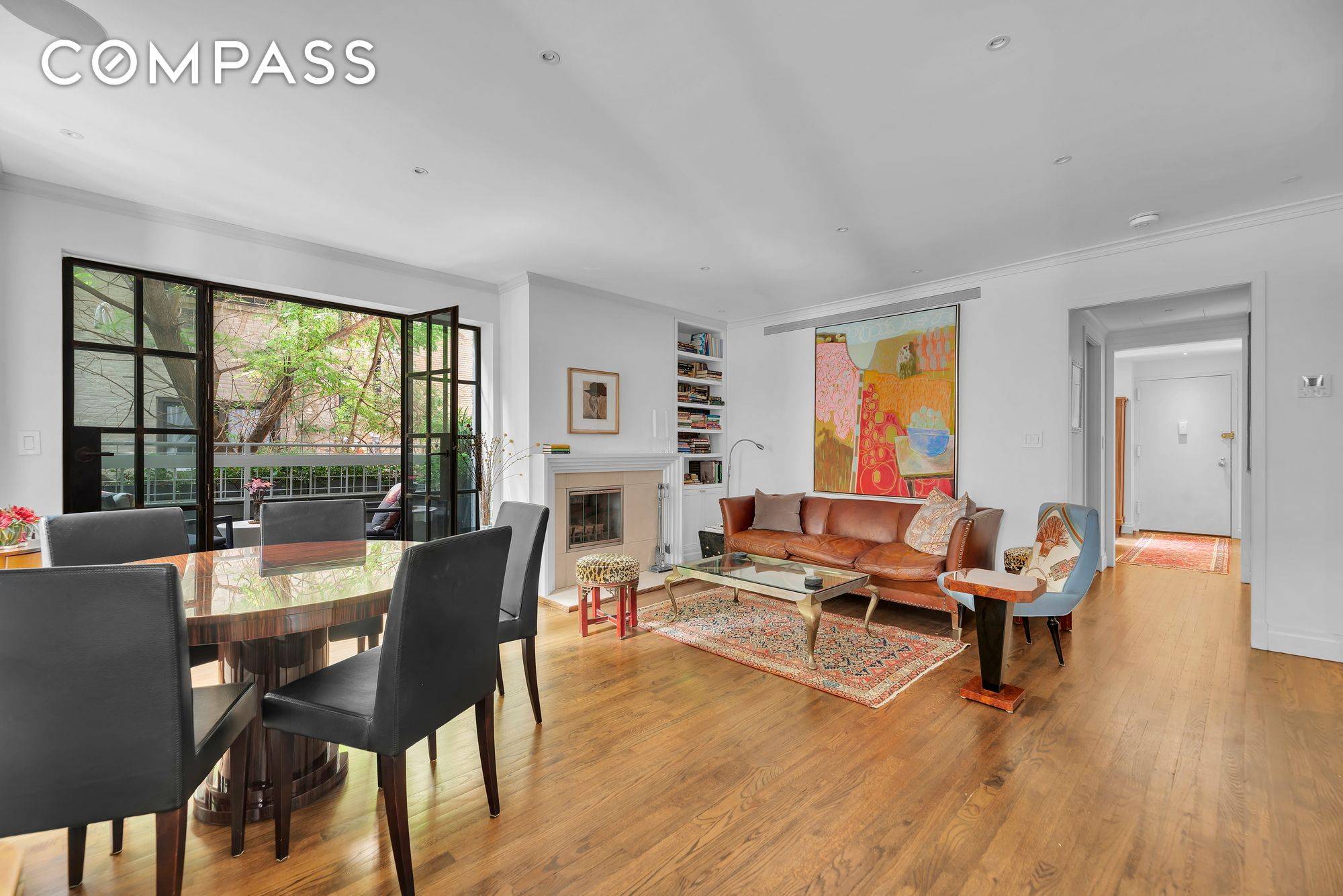 ROMANCE IN THE TREETOPS A Terrace Garden, A Working Fireplace, A Rambling Renovated Residence in Ultra Prime Location w Central AC amp ; Laundry Rare is the home that speaks ...