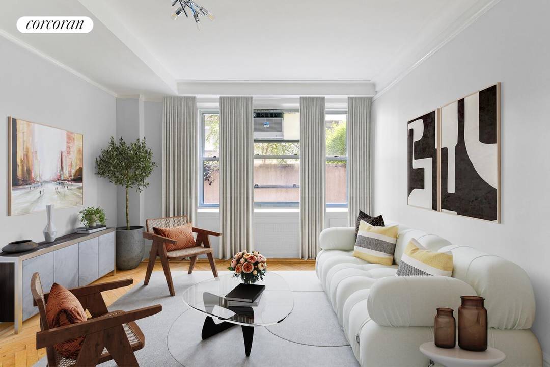 Welcome to Residence 1RE at 103 East 75th Street a rare and refined two bedroom, one and a half bath home tucked quietly off the lobby of one of the ...