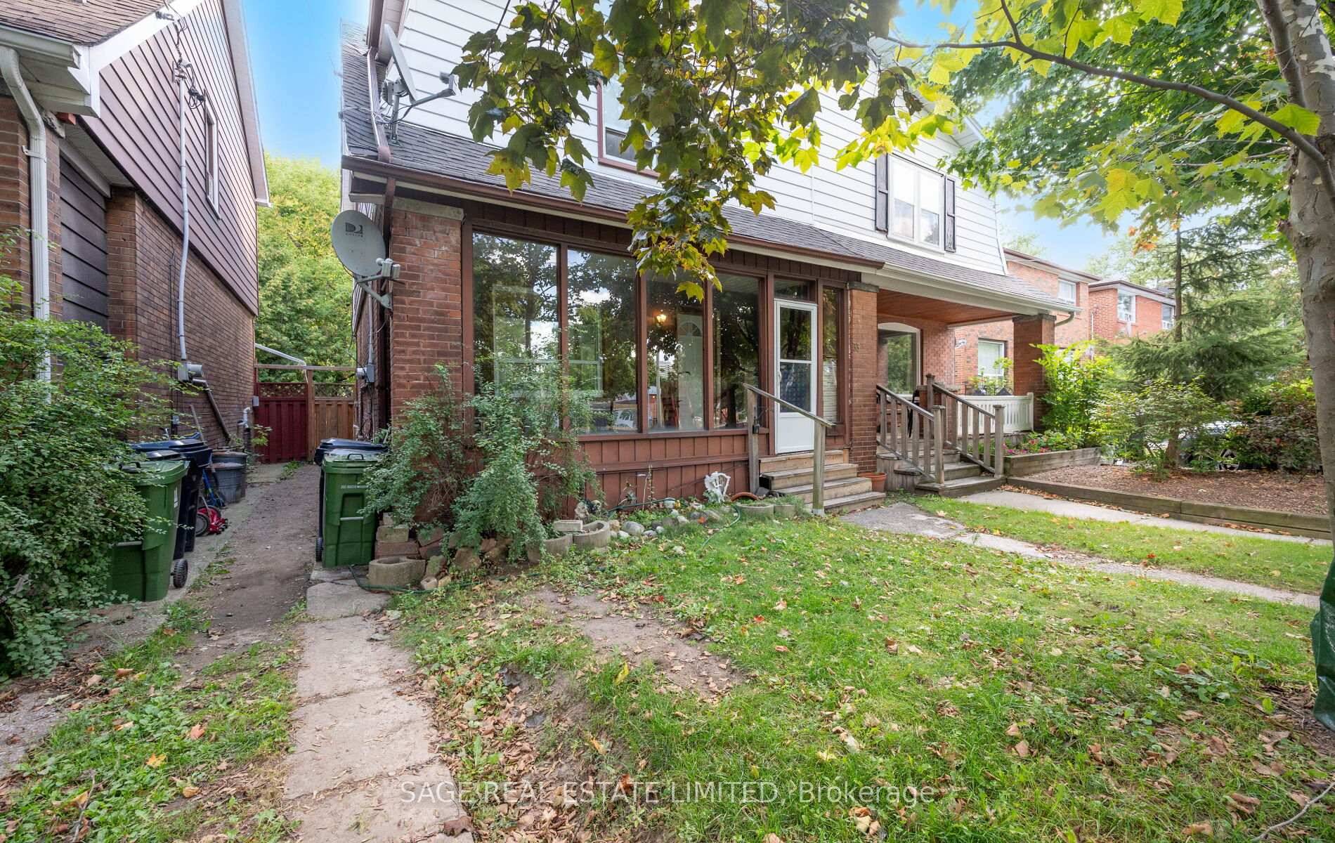 Welcome to this extra wide semi, ideally located just steps to the Danforth and overlooking Dentonia Park Tennis Club.