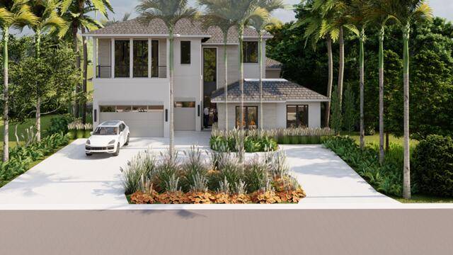 Stunning transitional home on a truly special lot in Frenchman's Creek.