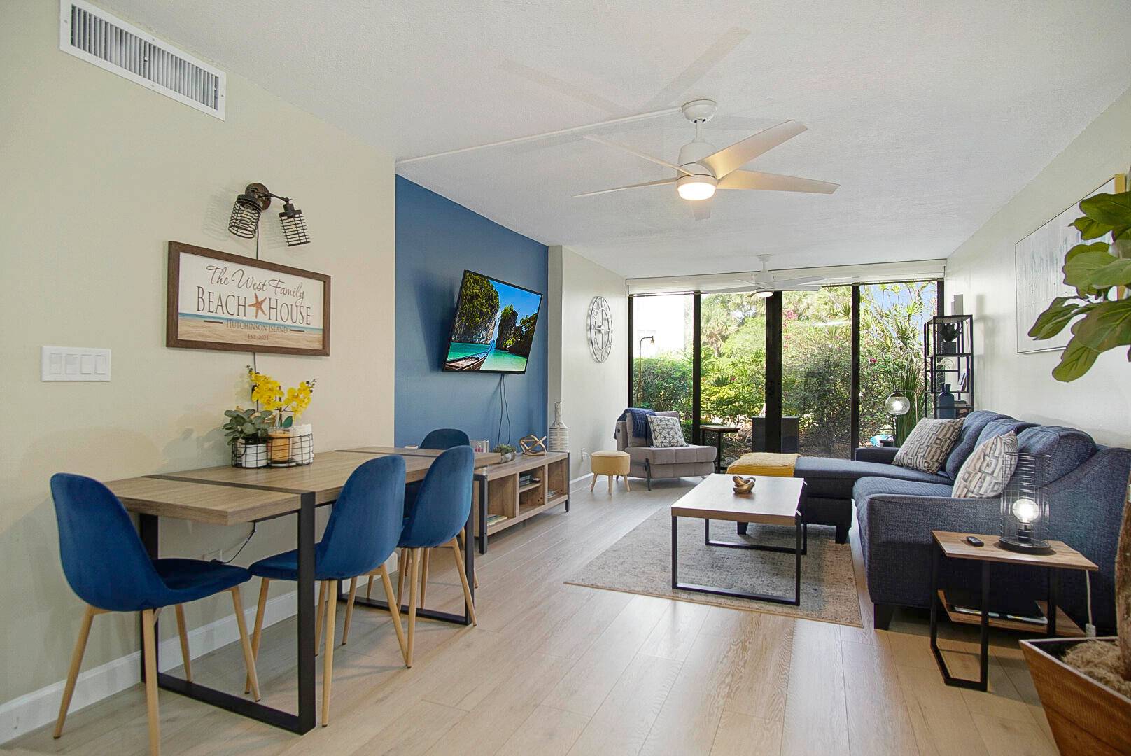 Meticulously remodeled, fully furnished, one bedroom, one bath first floor condo perfect for a quiet getaway or just relaxing in paradise.