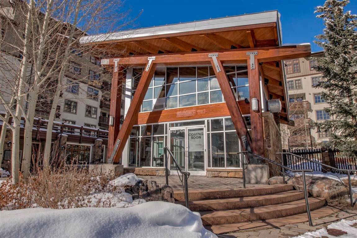 Stand alone restaurant space at the entry of Center Village, Copper Mountain Resort Bridge.