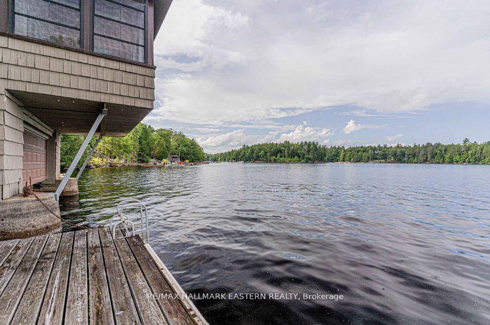 Massive 370 ft of crystal clear waterfront and breathtaking views of the rolling hills of Kawartha Highlands.