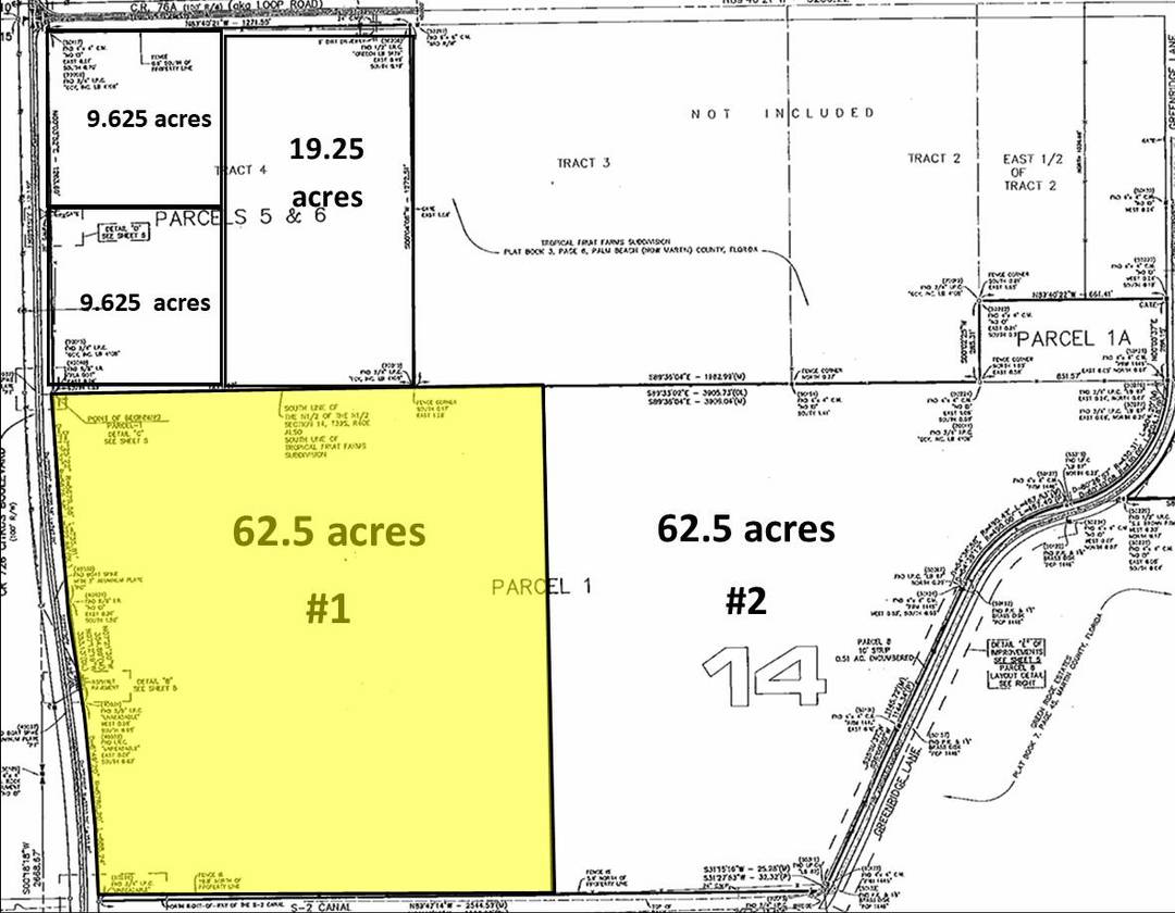 One of Two 62. 5 acre parcels available only 2 miles from the I 95 interchange.