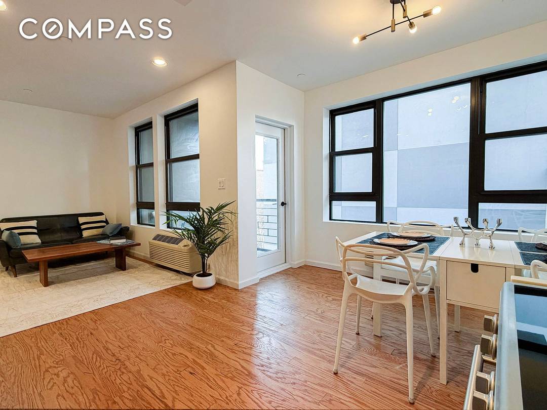 Move right into this quiet pristine, sun flooded one bedroom condo in a boutique elevator building at 452 Lafayette Avenue.