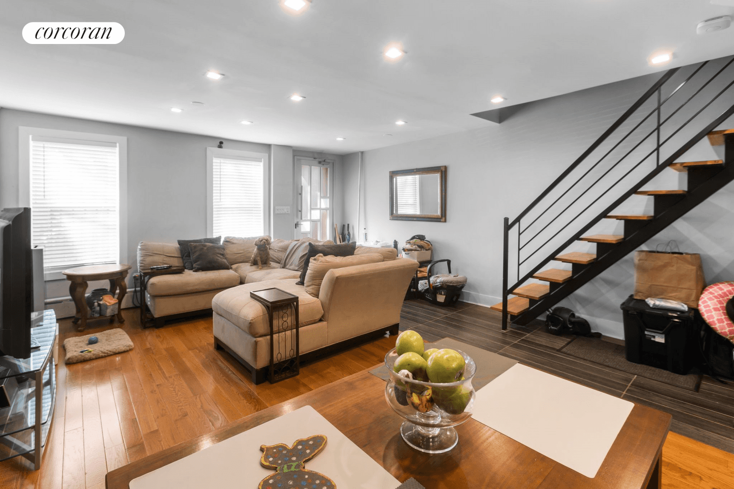 Experience the splendor of 1395 Herkimer Street Unit 1, a luxurious duplex in Ocean Hill, Bed Stuy.