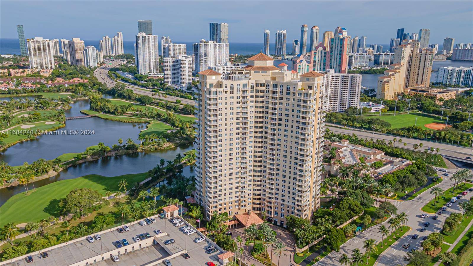 MUST SEE ! ! ! Luxury Building, 1 Bedroom 1 Bath in the heart of Aventura with Breathtaking Ocean and Golf Views.