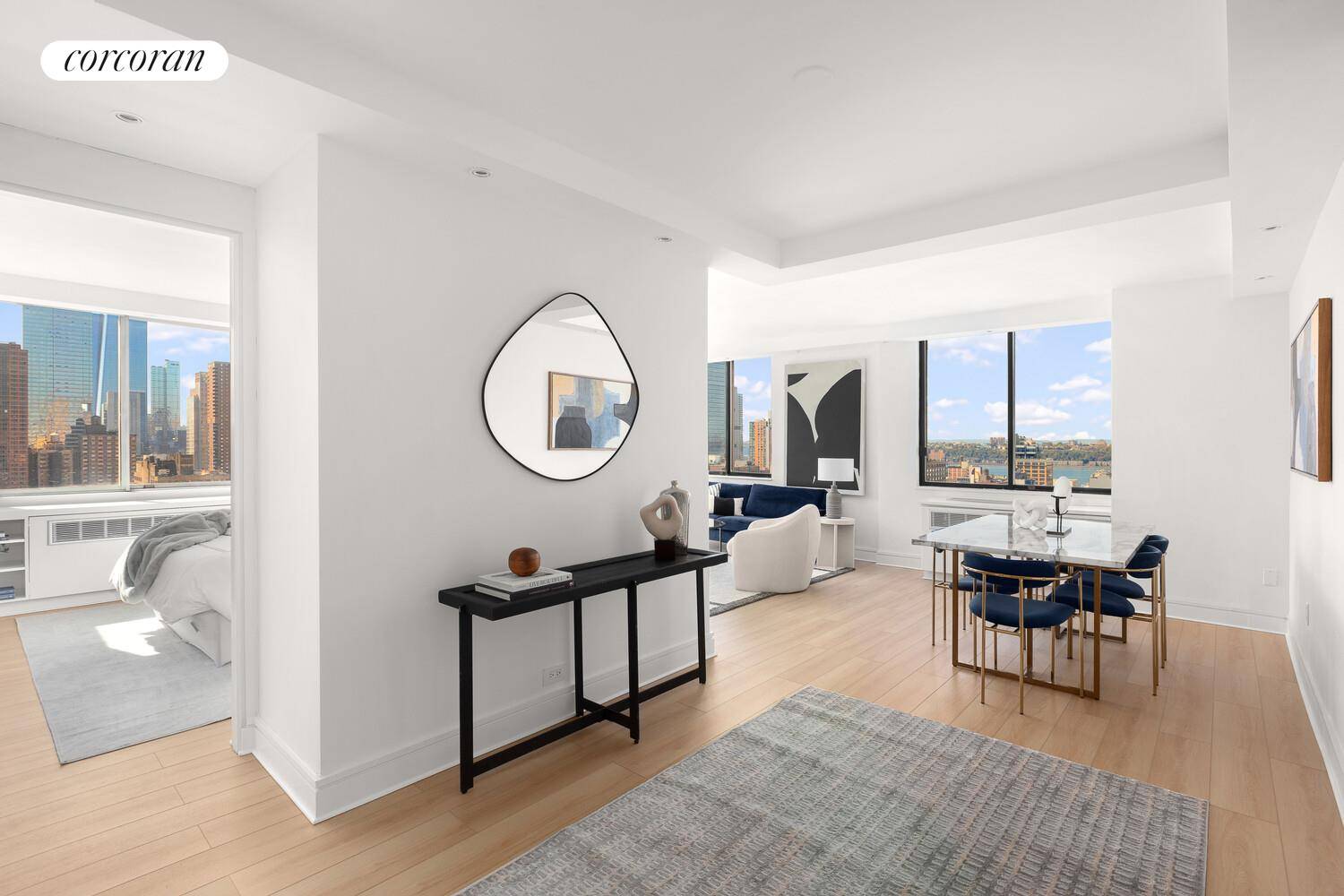 This renovated 2 bedroom, 2 bathroom corner residence combines luxury, comfort, and city living at its best.